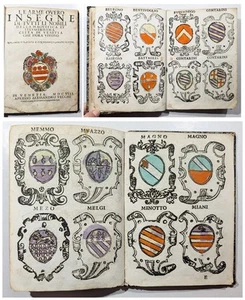 Le arme overo insegne di tutti li nobili Venezia Venice 1608 Armorial Wappenbuch - Imagen 1 de 4