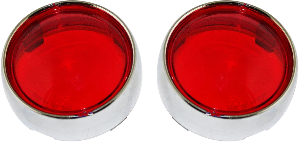 Adaptadores de señal de giro con bisel de bala de sonda dinámica personalizada cromados con lente roja P... Foto 1 de 1