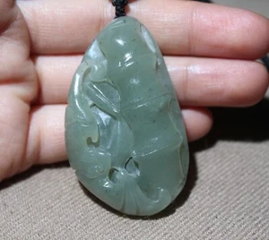 China antique Hetian jade pendant collect natural jade Necklace pendant - Picture 1 of 6