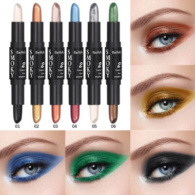 Eyeshadow Pen Double Head Glitter Eyeliner Eye Silkworm Stick Highlight Pencil - Image 1 of 4