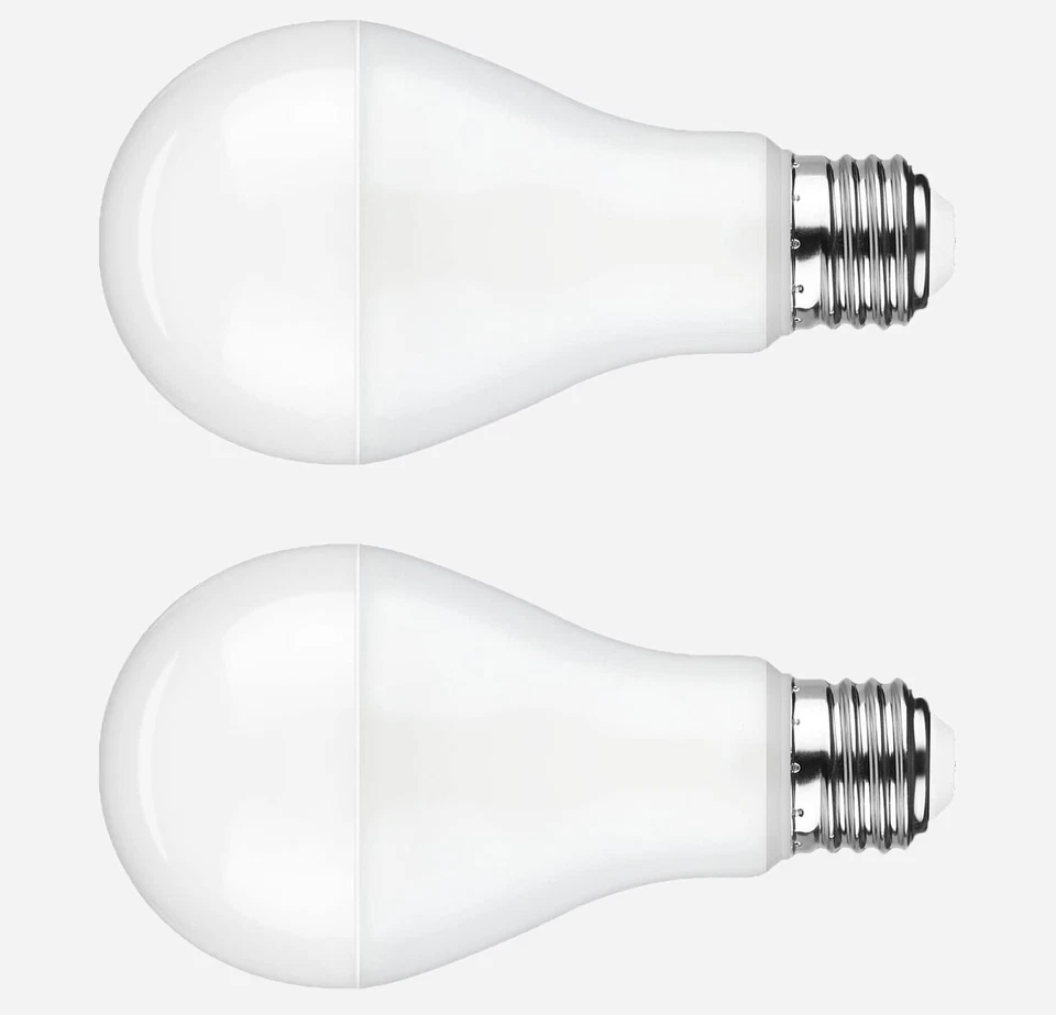 A21 LED Light Bulbs 80W Equivalent E26 Base 12W 1000LM Daylight 5000K 2-Pack - Image 1 of 4