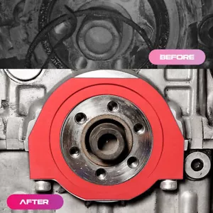 CRANK SEAL GUARD Serpentine Belt Guard FOR BMW N54/N55/N52/335i/535i/135i RED #N - Picture 1 of 9