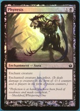 Phyresis FOIL Mirrodin Besieged NM Black Common MAGIC CARD (ID# 238044) ABUGames