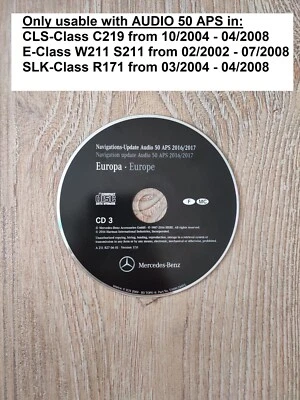 CD Navigation Mercedes AUDIO 50 APS NTG1 FRANCE MONACO 2016/2017 W211 R171 C219 - Bild 1 von 2