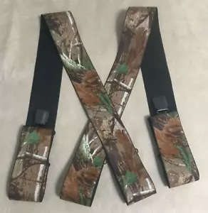 REALTREE® Camouflage Adult Men’s 2” Wide Elastic Clip On Adjustable Suspenders - Picture 1 of 9