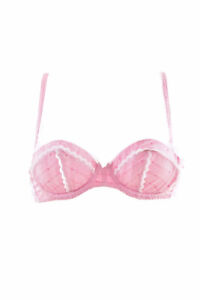 L'AGENT BY AGENT PROVOCATEUR Womens Bra Printed Padded Beautiful Pink Size 32B
