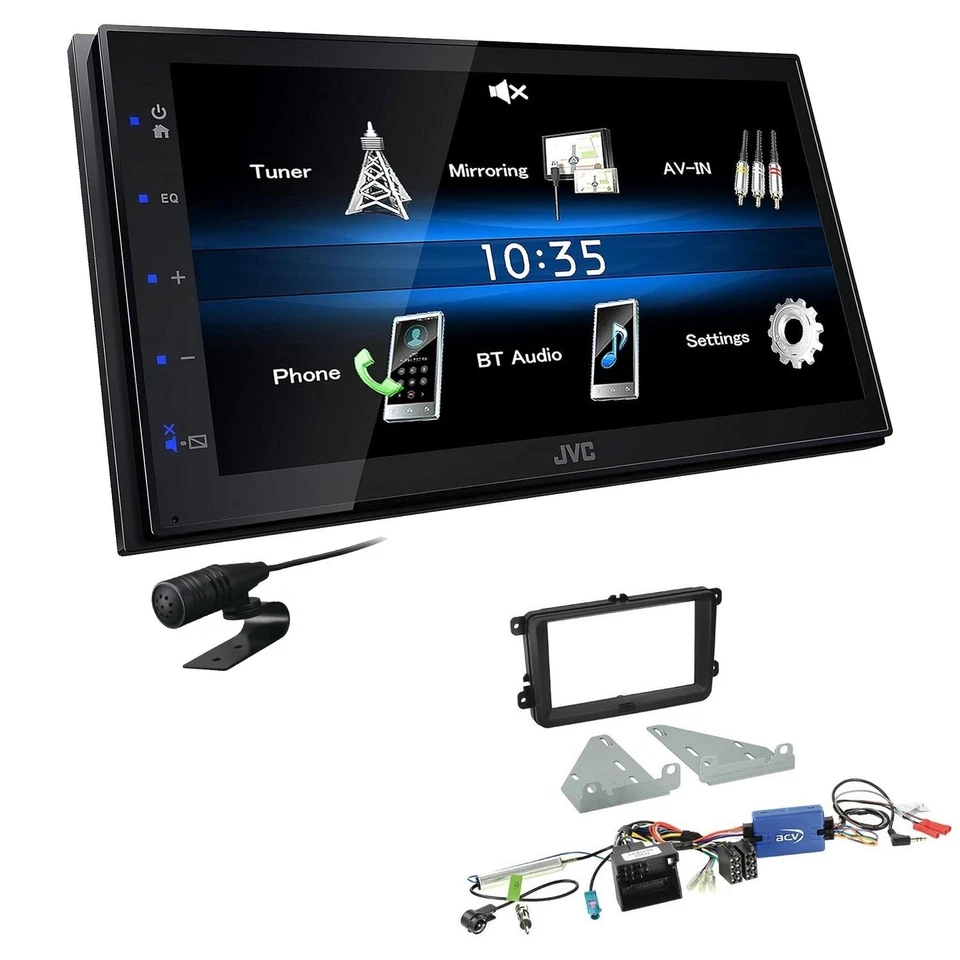 JVC Autoradio Touchscreen Bluetooth für Volkswagen VW Tiguan ab 2007 Canbus LFB