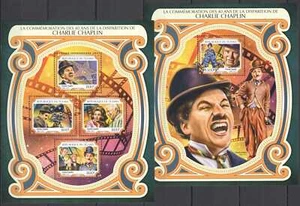 FD1447 2017 CHAD CHARLIE CHAPLIN SOPHIA LOREN OSCAR CINEMA #3056-59+BL711 MNH - Foto 1 di 1