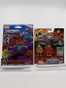 Master Of The Universe Mega Construx He-Man vs Beast Man & Skeletor w/ Panthor - Picture 1 of 8