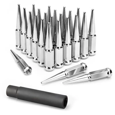 KSP 24pcs M14x1.5 Spike Lug Nuts for Chevy Silverado Sierra 1500 GMC Sierra 1500 - Image 1 of 4