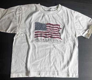Old Navy 1999 American Flag T-Shirt White Kids XXS - Picture 1 of 4