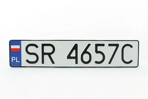 REPLICA POLISH POLAND POLISH car license plate with text and numbers 52x11 TOP QUALITY1 - Picture 1 of 7