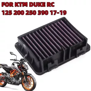 Motorcycle High Performance Air Filter For KTM DUKE RC 125 200 250 390 17-19 - Picture 1 of 9