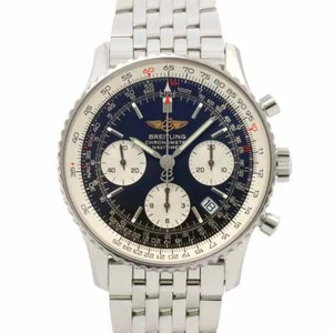 Orologio BREITLING Navitimer A23322 Cronografo Automatico Quadrante Nero 90275657 - Foto 1 di 7