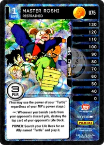 DBZ Dragon Ball Z TCG Panini Vengeance U75 Master Roshi, Restrained Foil - Picture 1 of 1