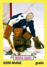 1973-74 Topps CTNW #205 Gord McRae Toronto Maple Leafs Custom Rookie Card