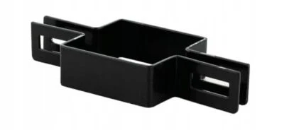 SENZA MARCHIO Morsetto centrale quadrato 60 x 60 mm filo ∅4 mm nero morsetto di recinzione ...
