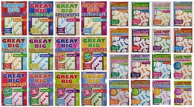 Kappa Large Print Crosswords Puzzle Books, Largest Selection of Volumes. U-PICK! Foto 1 de 4