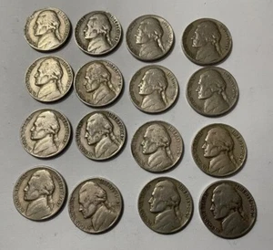 C27 Vintage Lot 8 Jefferson Nickels 1947P - zirkuliert - Bild 1 von 2