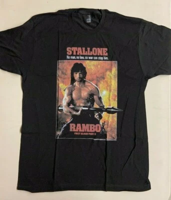 Rambo First Blood Part 2 T Shirt Large Sylvester Stallone - Image 1 of 4