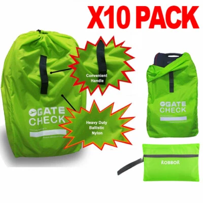 Bolsa de viaje a prueba de agua de 10 unidades para equipaje de cochecito de bebé para verificar el polvo de la puerta del avión Foto 1 de 4