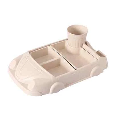 Juego de Platos para Bebé Plato Taza Tazón Regalo para Niños Juego de Vajilla Platos de Alimentación Foto 1 de 4