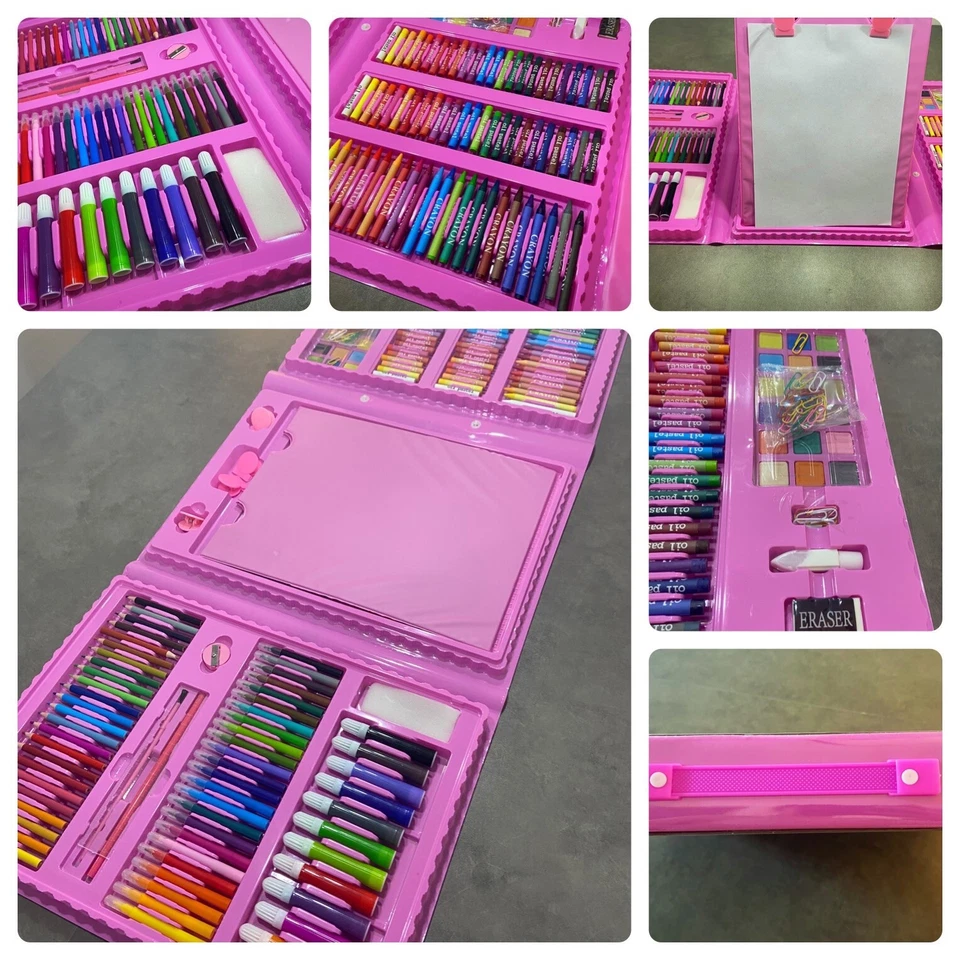 Kids Craft Set , Large Arts set, Color Pencils, Crayons, Felt Markers,208 Piece - Image 1 of 4