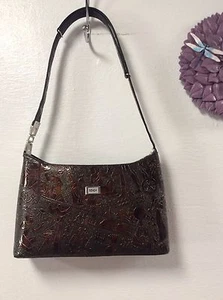 USACA Womens Handbag Adjustable Shoulder Strap Brown Bronze Egyptian Pattern H16 - Picture 1 of 12