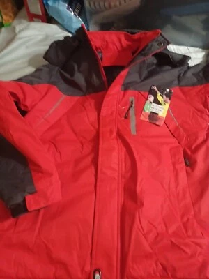 Parka Larga Para Hombre con Capucha Forrada de Piel Sintética Color Rojo Talla L Foto 1 de 4