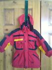 Oshkosh B'gosh Toddler Zip-Front Lined Hooded Winter Coat Size 4T Red