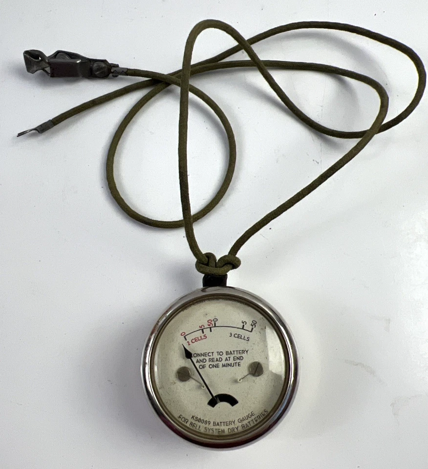 Vintage KS8089 Battery Gauge For Bell System Dry Batteries Tester Made in USA Foto 1 de 4