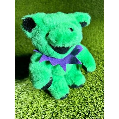 "Oso de peluche Grateful Dead de colección 8"" verde articulado líquido azul felpa Steven Smith" Foto 1 de 4