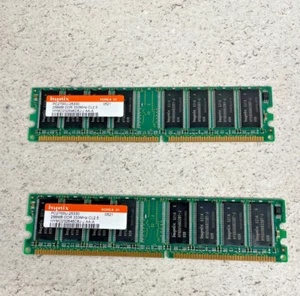 Pack of 2 Hynix PC2700U "56MB DDR 333MHz CL2.5 Memory Module RAM Storage - Picture 1 of 2