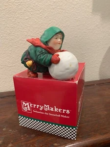 Department 56 Merry Makers - Sebastian the Snowball Maker, - w/Box - Picture 1 of 1