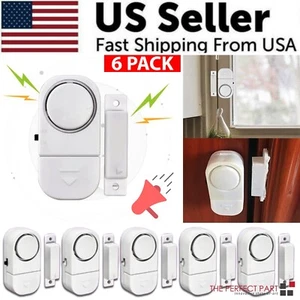 6 PCS WIRELESS Home Window Door Burglar Security ALARM System Magnetic Sensor