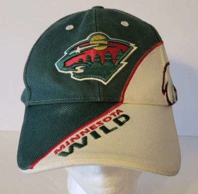 Vintage Minnesota Wild Hockey Hat Cap 1990s 90s NHL Adjustable - Image 1 of 4
