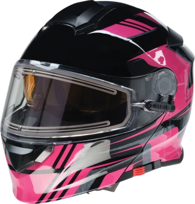 Z1R Solaris First Tracks Modular Electric Snow Helmet Black/Pink - Изображение 1 из 4