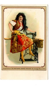 Nueva postal publicitaria para máquina de coser para el hogar ~ Orange, Massachusetts - Imagen 1 de 2