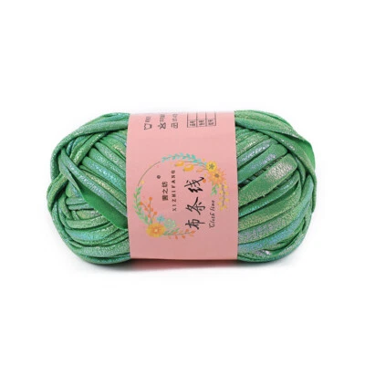 Camiseta 100g Metálica Brillante Hilo Textura Brillante Tejer Hilo Bola para Hágalo Usted Mismo 30m Foto 1 de 4