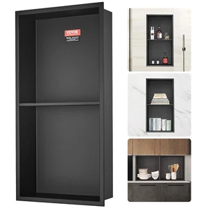 VEVOR Stainless Steel Shower Niche 33x63.5cm Double Shelf Wall-inserted Shower - Picture 1 of 12