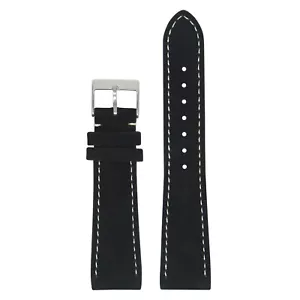 StrapsCo Mens Suede Leather Watch Band Strap 16mm 18mm 19mm 20mm 21mm 22mm 24mm - Picture 1 of 32