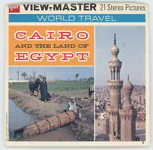 CAIRO and the Land of Egypt 1970 GAF View-Master Packet B-140 No Top Flap