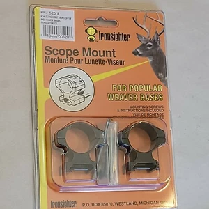 Ironsighter 520-B Scope rings detachable for popular weaver bases - Picture 1 of 4