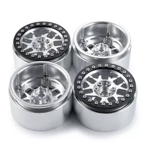 Cerchi 2.2 RC Beadlock Ruote 12mm Esagonale 1/10 Fango Slingers Mozzi per 1:10 Rock Car - Foto 1 di 11