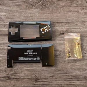 Black Nes Theme Full Housing Shell Nintendo GameBoy Micro - Replacement Housing - Picture 1 of 3