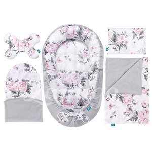 Nido Bebé 5 Piezas | Reductor Cuna Cojín Manta | Algodón OEKO-TEX | 0-6 Meses - Imagen 1 de 33