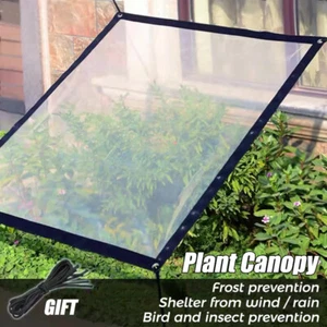 Transparent Waterproof Tarpaulin Balcony Garden Succulent Plant Windshield Cloth - Picture 1 of 14