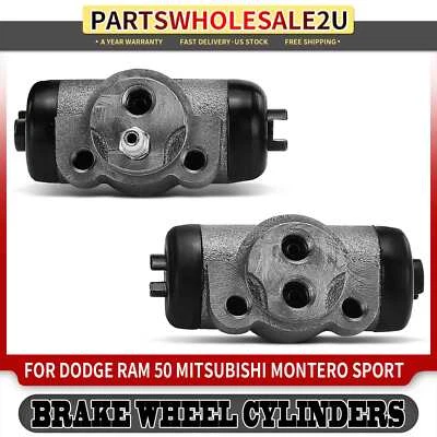 Cilindro de rueda de freno de tambor trasero 2 piezas para Dodge Ram 50 Mitsubishi Montero Sport Foto 1 de 4
