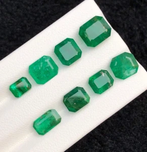 9.90 ct top quality natural emerald lot cut gem loose gems from swat Pakistan - Picture 1 of 7