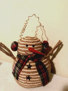 New Snowman with Stars in rustic finish - SALE - Picture 1 of 4